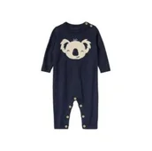 Kombinezony dla dzieci - KOMBINEZON DLA NIEMOWLĄT KOALA ROZMIAR 74 6-9 MIESIĄCE GRANAT - miniaturka - grafika 1