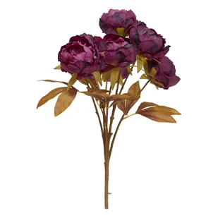 Sztuczny bukiet FRIA 5 piwonii, wys. 53 cm - Sztuczne kwiaty - miniaturka - grafika 1