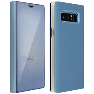 Etui z klapką, lustrzane etui do Samsunga Galaxy Note 8, stojące etui – niebieskie - Etui i futerały do telefonów - miniaturka - grafika 1