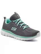 Sneakersy męskie - Skechers bonprix Sneakersy z pianką Memory bonprix czarny - miniaturka - grafika 1