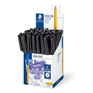 Długopisy - Staedtler 430 F-9CP5 długopis w sztyfcie - czarny, 50 sztuk - miniaturka - grafika 1