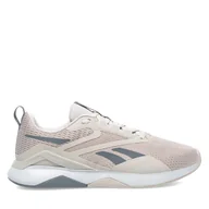 Sneakersy męskie - Buty na siłownię Reebok Nanoflex Tr 2 100074535 Beżowy - miniaturka - grafika 1