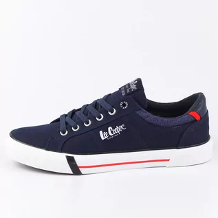 Trampki męskie - Granatowe tenisówki męskie LEE COOPER 1833M - Lee Cooper - grafika 1