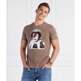GUESS T-shirt BANKSY QUEEN | Regular Fit - Koszulki męskie - miniaturka - grafika 1