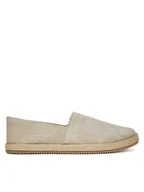 Espadryle męskie - Lanetti Espadryle MF1594-1 Beżowy - miniaturka - grafika 1