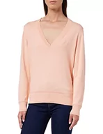 Swetry damskie - GANT Damski sweter bawełniany z dekoltem w serek, Guava Orange, standardowy, Guava Orange, S - miniaturka - grafika 1