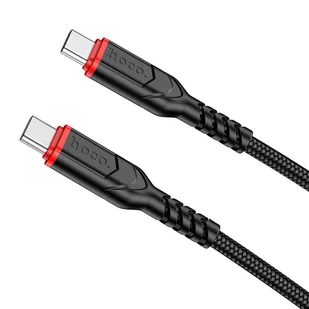HOCO kabel Typ C do Typ C PD 60W VICTORY X59 1m czarny - Kable USB - miniaturka - grafika 1