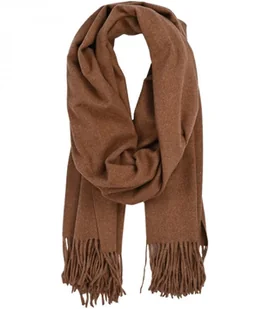 Szal szalik Gruba Chusta frędzle jednokolorowy ciepły miękki 200x70 cm - Apaszki i szaliki damskie - miniaturka - grafika 1