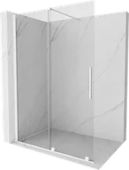 Ścianki i drzwi prysznicowe - Mexen Velar drzwi prysznicowe rozsuwane Walk-in 160 cm, transparent, białe - 871-160-000-03-20 - miniaturka - grafika 1