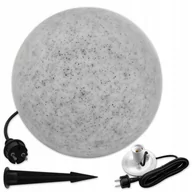 Lampy ogrodowe - Lampa Kula Ogrodowa 35CM Kamienna Naziemna Led E27 - miniaturka - grafika 1