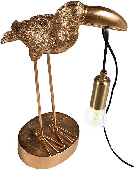 Lampa stołowa Beliani Lampa stołowa Tukan ARACARI Złoty