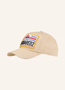 dsquared2 Czapka Z Daszkiem beige - Czapki damskie - miniaturka - grafika 1