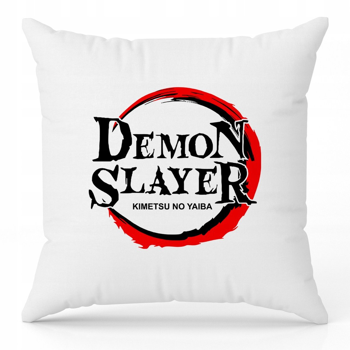 Poduszka Biała Ozdobna 40cm x 40cm KIMETSU NO YAIBA Film Anime Prezent Wz