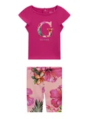 Legginsy - Guess Komplet t-shirt i legginsy A6GG05 K6YW4 Różowy ciemny Regular Fit - miniaturka - grafika 1