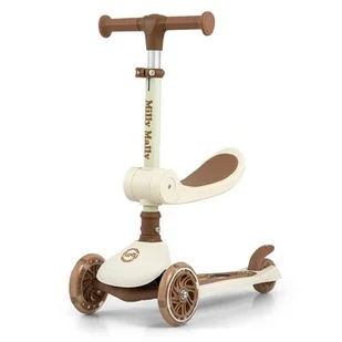 Hulajnoga dla dzieci MILLY MALLY Scooter Fuzzy Beżowy - Hulajnogi - miniaturka - grafika 1