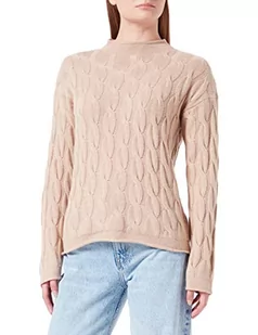 United Colors of Benetton Damski sweter z golfem z długim rękawem, Beżowy 994, XL - Swetry damskie - miniaturka - grafika 1