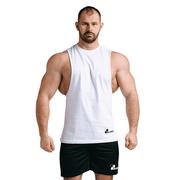 Koszulki sportowe męskie - Męska koszulka treningowa Olimp - Men Sleeveless Basic biała-L - miniaturka - grafika 1