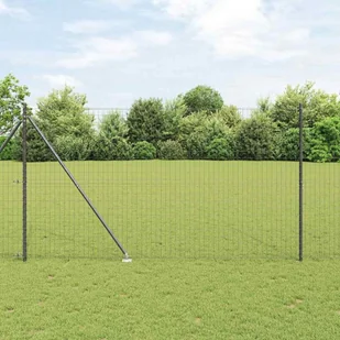 Lumarko Ogrodzenie z słupkami Szary 1.5 x 10 m Stal - Ogrodzenia Lumarko Ogrodzenie z słupkami Szary 1.5 x 10 m Stal - Ogrodzenia - miniaturka - grafika 1