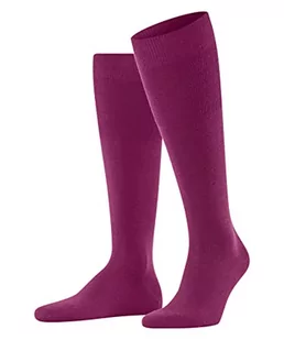 FALKE Męskie skarpety Airport z wełny wzmacniane bez wzoru, oddychające, długie, jednokolorowe, wysokie i ciepłe 1 para skarpetek, różowe (magenta 8782), 45-46 - Skarpetki damskie - miniaturka - grafika 1