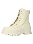 Botki damskie - Steve Madden Skórzane botki w kolorze kremowym - miniaturka - grafika 1