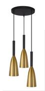Lampy sufitowe - Light Prestige Solin 3 wisząca talerz złota LP-181/3P GD - miniaturka - grafika 1