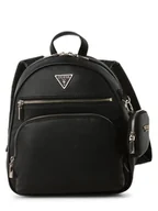 Plecaki - GUESS Plecak damski Kobiety Sztuczna skóra czarny jednolity, ONE SIZE - miniaturka - grafika 1