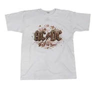 Koszulki męskie - DC AC T-shirt męski z napisem Rock Or Bust, biały, M 1010408-M - miniaturka - grafika 1