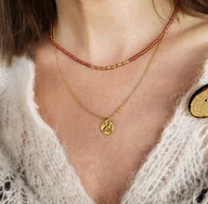 Naszyjniki - Choker Brown - miniaturka - grafika 1
