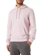 Bluzy męskie - s.Oliver Męska bluza z kapturem, różowa, S, Rosa - miniaturka - grafika 1