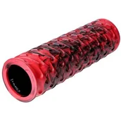 Akcesoria do masażu - HMS FS135 CZERWONO-CZARNY 45CM WAŁEK FITNESS/ ROLLER - miniaturka - grafika 1