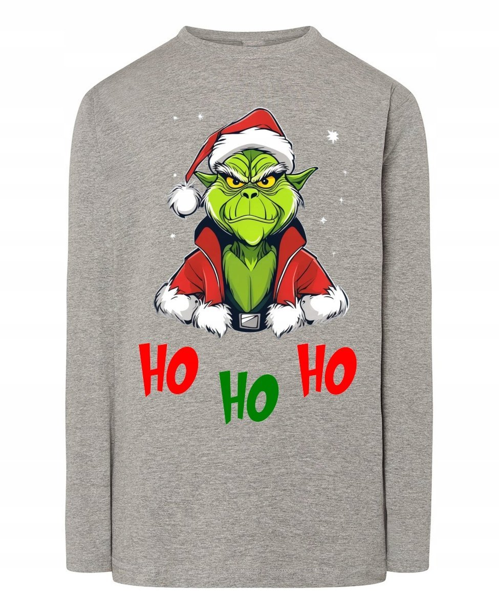 Longsleeve męski Yoda Grinch Ho Ho Ho Święta Prezent r.XL