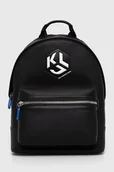 Plecaki - Karl Lagerfeld Jeans plecak męski kolor czarny duży z aplikacją - miniaturka - grafika 1