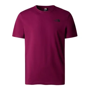 Koszulka The North Face NSE 0A7X1MI0H1 - bordowa - Koszulki sportowe męskie - miniaturka - grafika 1