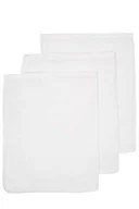 Stroje kąpielowe dla dziewczynek - Meyco 458000 3 sztuki myjki ręcznik muślinowy 21 x 17 cm 100% bawełna biały - miniaturka - grafika 1