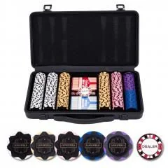 Zestaw pokerowy 300 żetonów bez nominałów 14g - Gry karciane - miniaturka - grafika 1