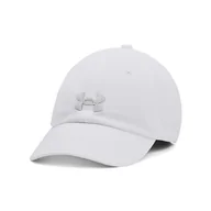 Czapki damskie - Damska Czapka z daszkiem UNDER ARMOUR WOMEN'S UA BLITZING ADJ 1376705-100 – Biały - miniaturka - grafika 1