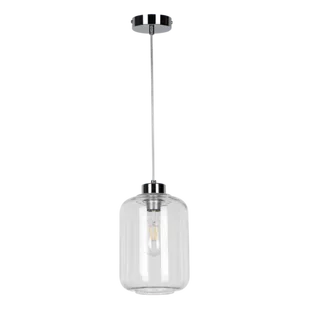 Britop Loftowa LAMPA wisząca TARRO 15880128 szklana OPRAWA skandynawski zwis przezroczysty chrom - Lampy sufitowe - miniaturka - grafika 1