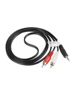 Kable - LANBERG Kabel Minijack - 2x Chinch M/M 1.5M - miniaturka - grafika 1