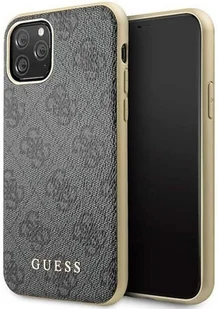 GUESS Guess 4G Charms Collection etui iPhone 11 Pro szare GUHCN58G4GG - Szkła hartowane na telefon - miniaturka - grafika 1