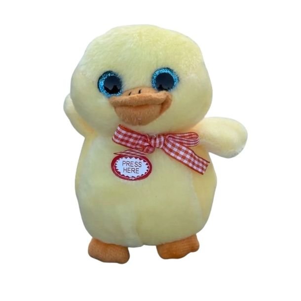 Kaczka Pluszowa Z Dzwiękiem Pluszak Maskotka Przytulanka Zabawka 15 Cm