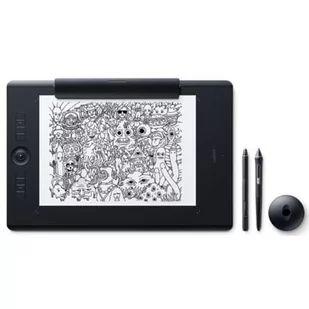 Wacom Intuos Pro tablet graficzny i rysik, czarny, czarny L PTH-860P-N - Akcesoria do tabletów i e-booków - miniaturka - grafika 1