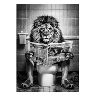 Obraz na szkle Metallic Mufasa 70 x 100 cm - Obrazy i zdjęcia na płótnie - miniaturka - grafika 1