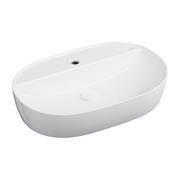 Umywalki - Omnires ATLANTA umywalka nablatowa, 61 x 40 cm Biały połysk ATLANTA610BP - miniaturka - grafika 1