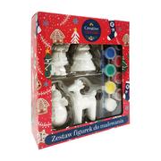 Zabawki kreatywne - Creative Christmas, Zestaw figurek do dekoracji plus farbki - miniaturka - grafika 1