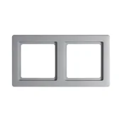 Klawisze i ramki - Berker Ramka potrójna podwójna Q.1 - aluminium mat - miniaturka - grafika 1
