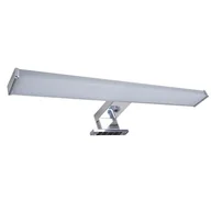 Lampy ścienne - Kinkiet ścienny Elba chromowany biały LED 8W 4000K 900lm nad lustro wym: 4,4 x 40 x 11,2 cm aluminium IP44 Polux - miniaturka - grafika 1