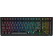 Klawiatury - Klawiatura mechaniczna Royal Kludge RK98 RGB, Red switch (czarna) - miniaturka - grafika 1