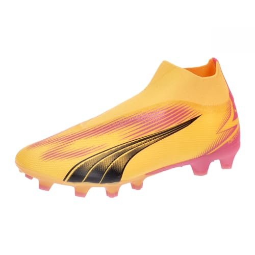 PUMA Męskie buty piłkarskie Ultra Match+ Ll Fg/Ag, Sun Stream PUMA czarny zachód słońca poświata, 47 EU