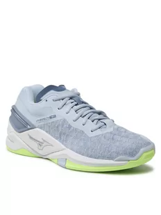 Mizuno Buty Wave Stealth Neo X1GB20002 Niebieski - Buty sportowe damskie - miniaturka - grafika 1
