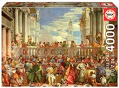 Puzzle - Educa, Puzzle, Wesele w Kanie Galilejskiej, Paolo Veronese, 4000 el. - miniaturka - grafika 1